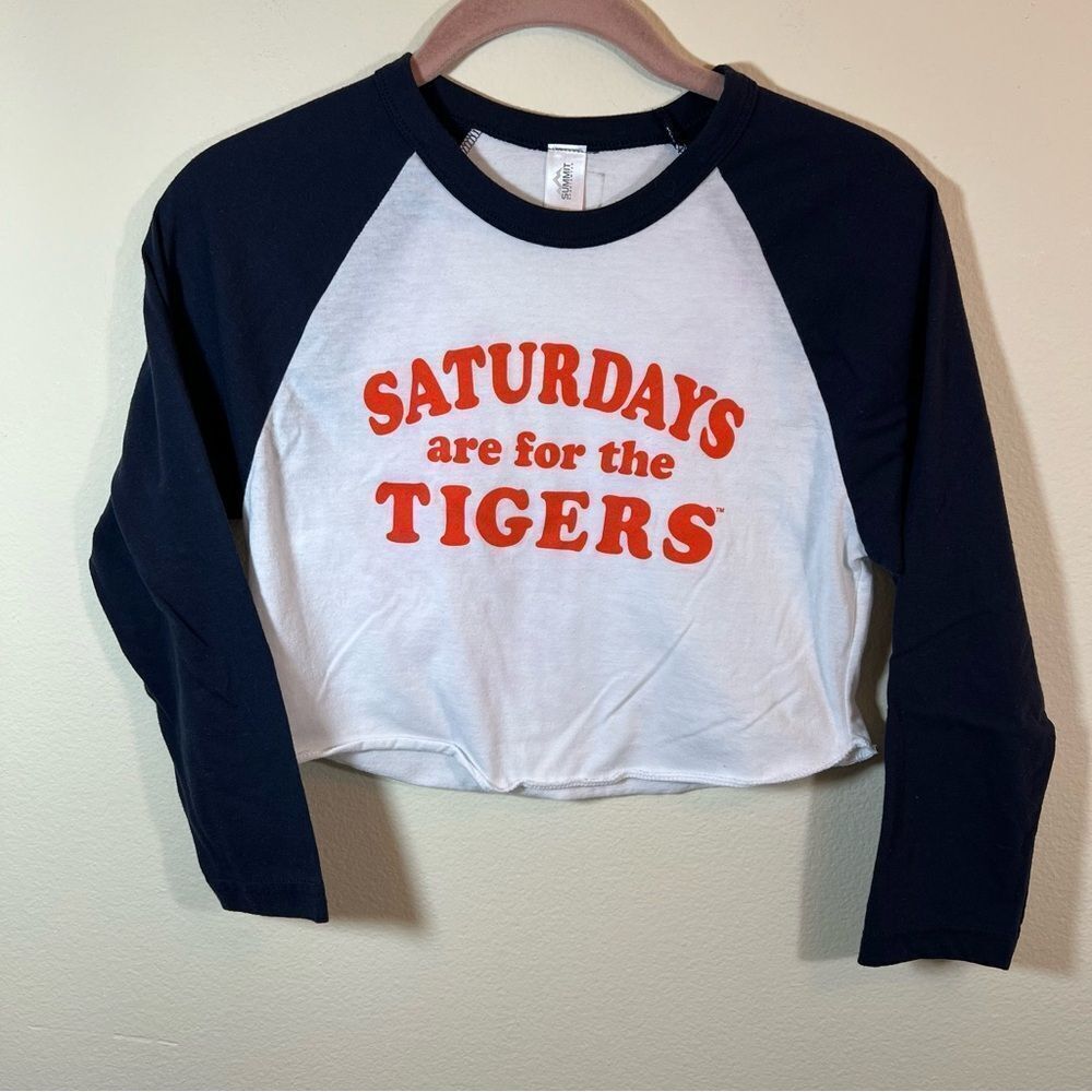 Summit Women’s Saturdays are for the Tigers Baseball Tee XS Clemson Auburn